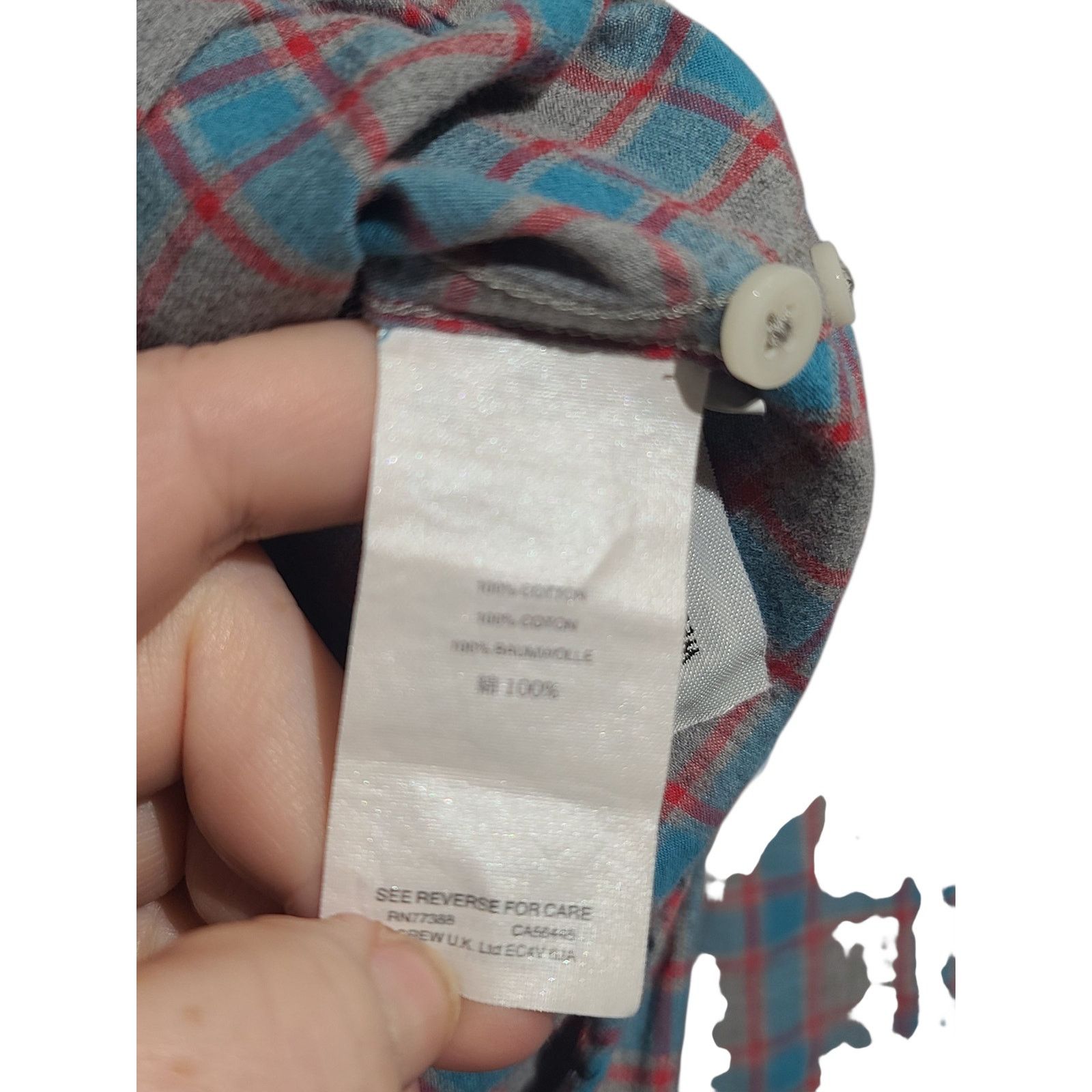 J.Crew J. Crew Gray Blue Windowpane Classic Button Shirt Size XL Size US XL / EU 56 / 4 - 7 Thumbnail