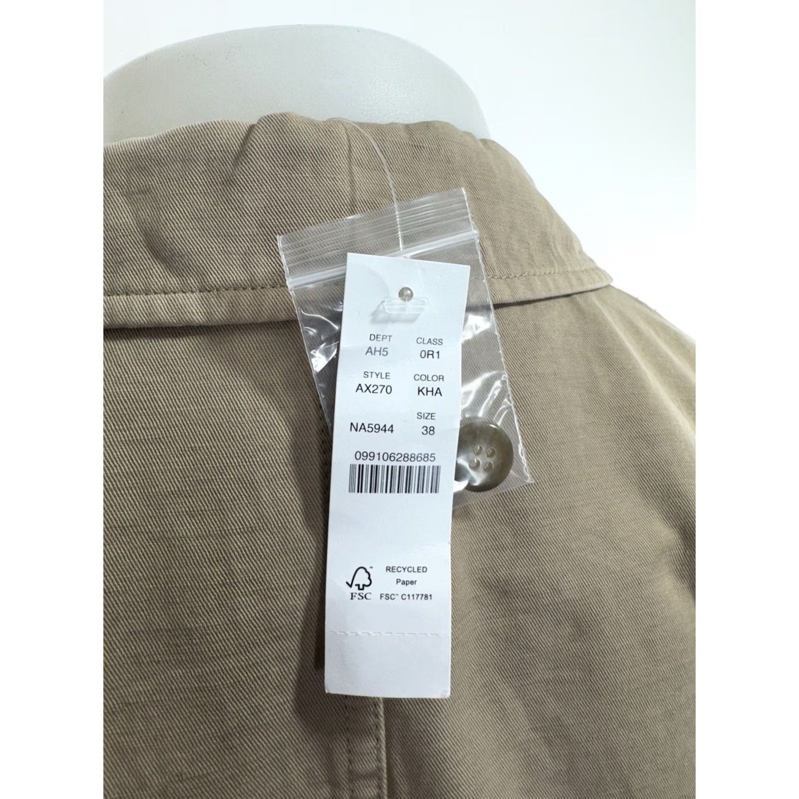 J.Crew J.CREW Blazer - Unstructured Mens 38 Cotton Blend Tan Blazer Shirt Jacket B17 Vintage? Size 38R - 5 Thumbnail