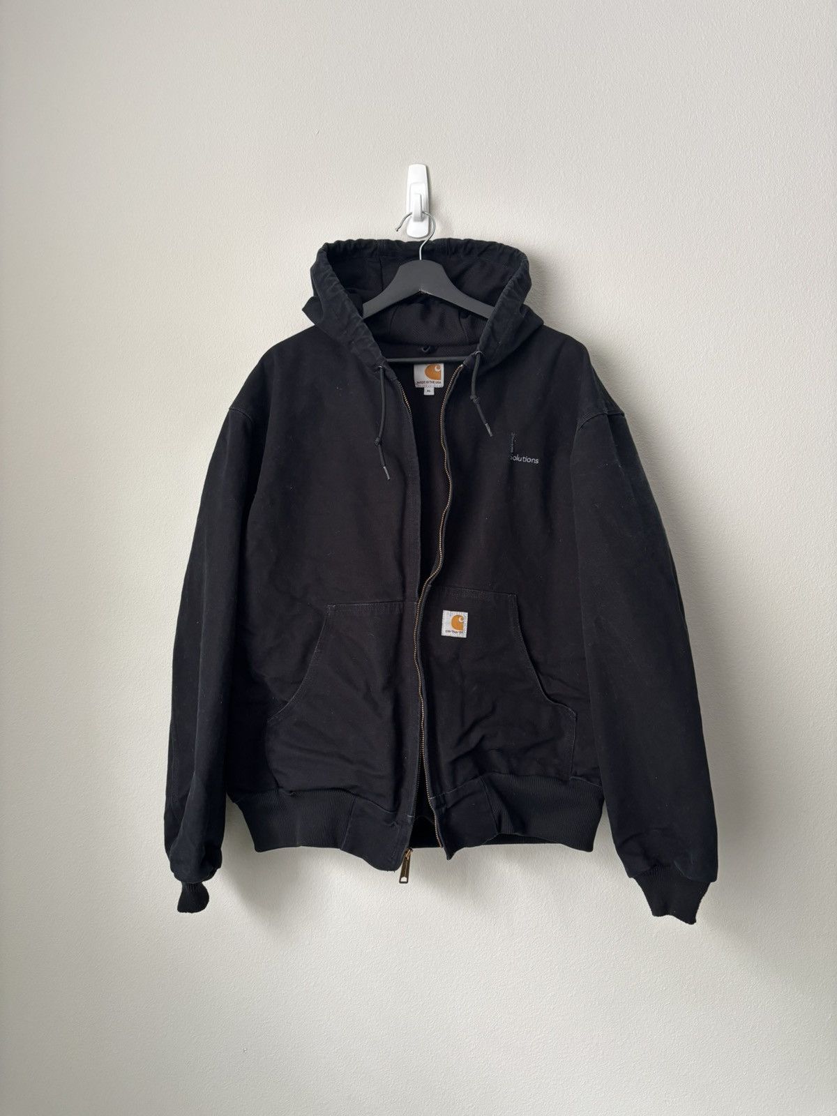 Carhartt Carhartt Black Hooded Jacket Size US XL / EU 56 / 4 - 3 Thumbnail