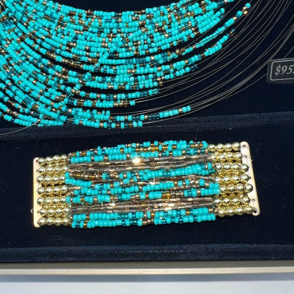 Bella Del Mar Vintage Turquoise and Wire Jewelry Suite