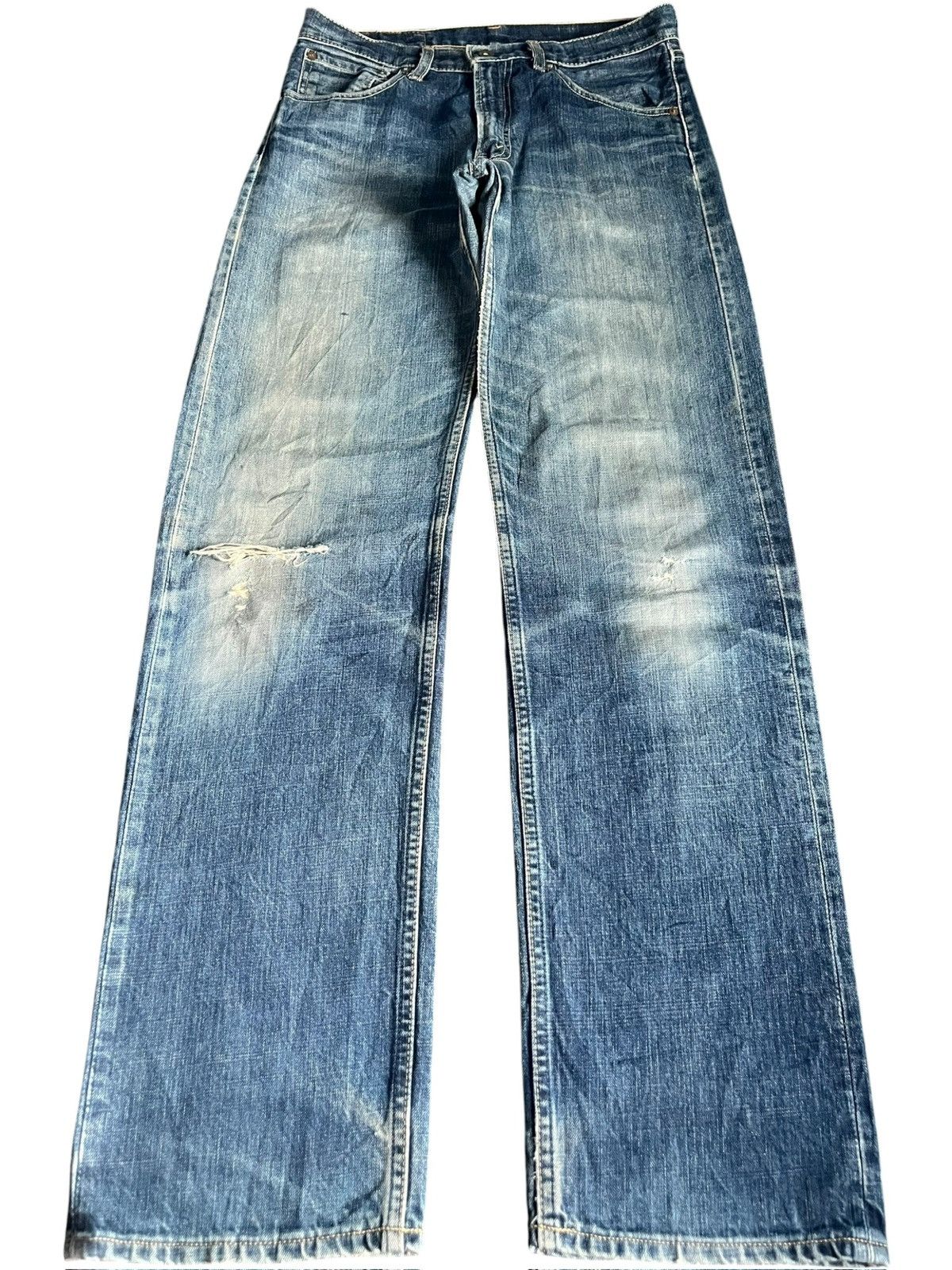 Levi's Vintage 90s Levis 503 Mud Wash Distress Loose Jeans Size US 31 - 1 Thumbnail