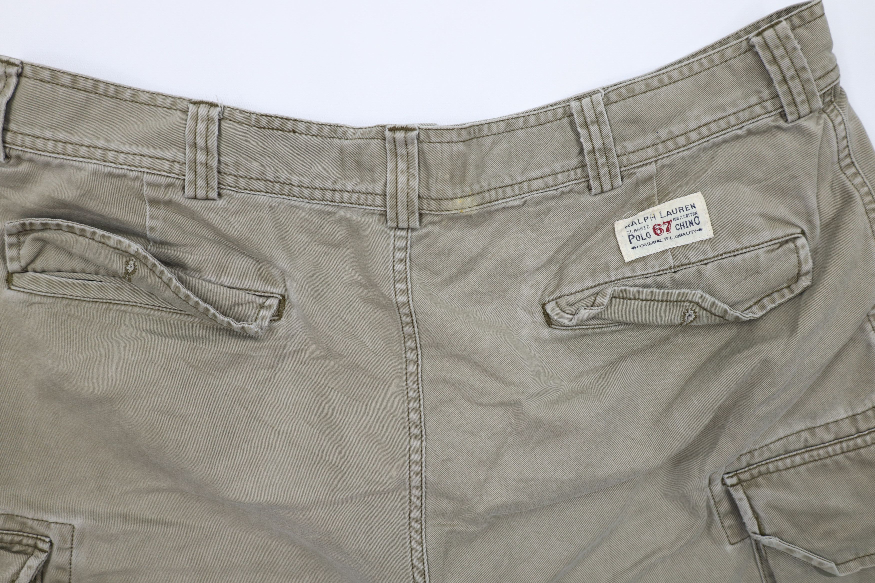 Polo Ralph Lauren Vintage 90s Ralph Lauren Spell Military Cargo Shorts Green Size US 36 / EU 52 - 8 Thumbnail