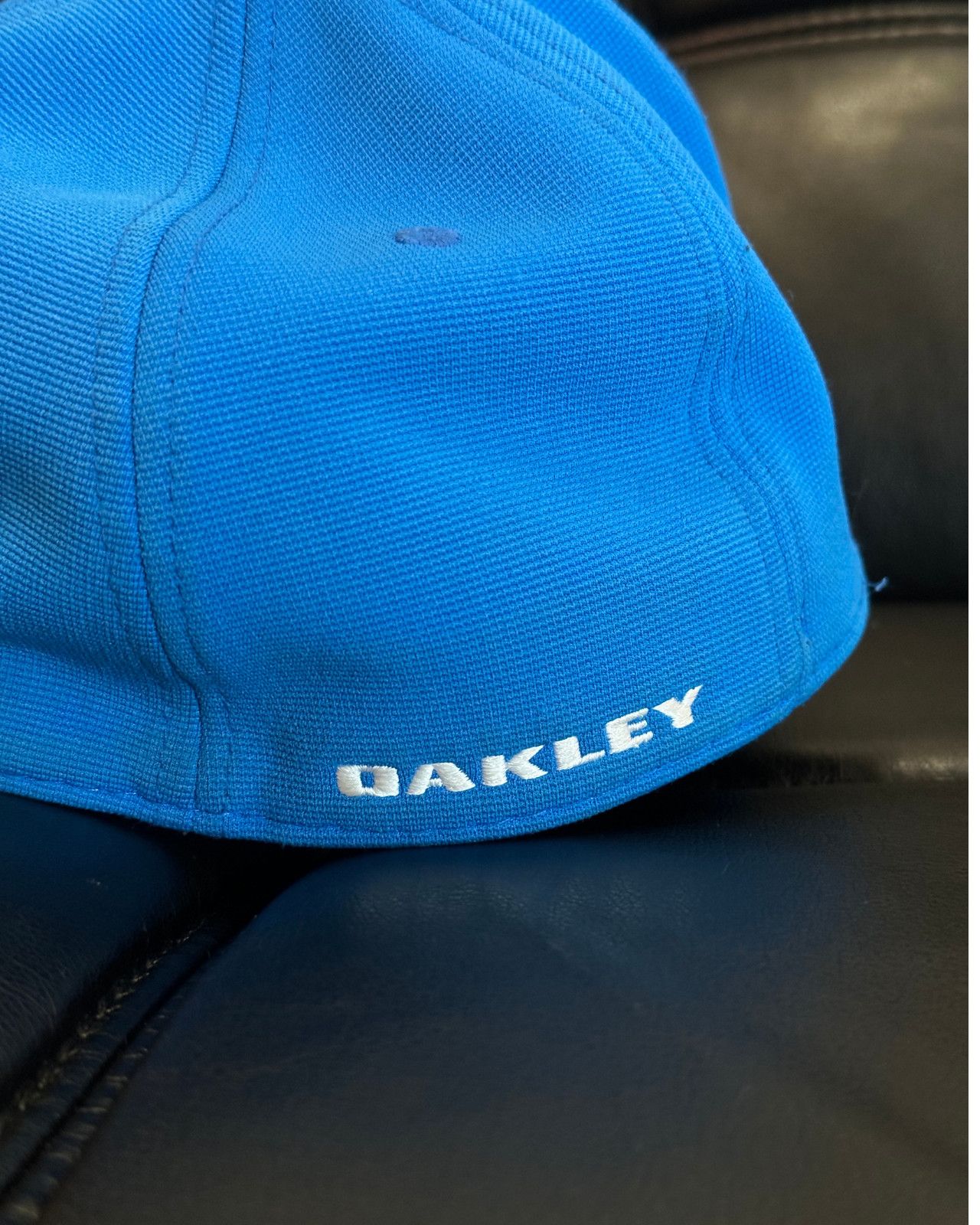 Oakley Oakley Logo Flex Fit Cap Hat Blue Size ONE SIZE - 6 Thumbnail
