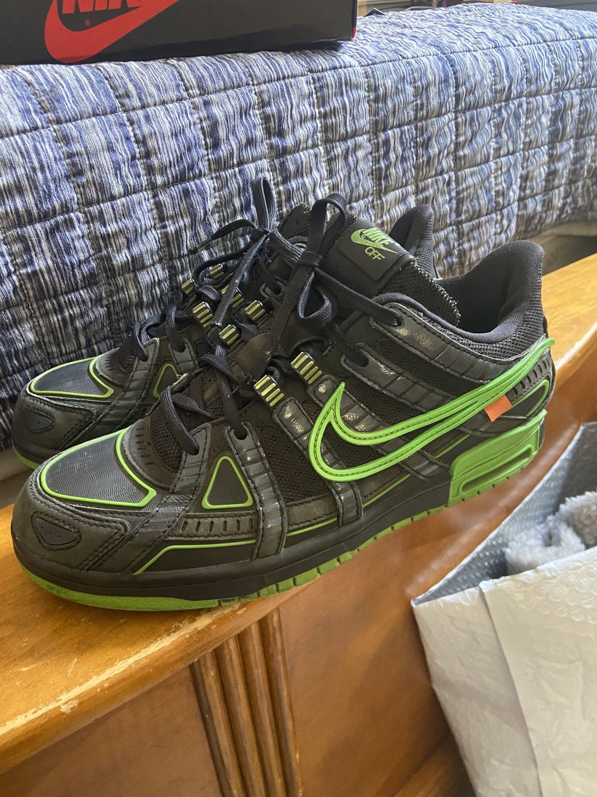 Nike Size 10-Nike Air Rubber Dunk x Off-White Green Strike Size US 10 / EU 43 - 5 Thumbnail