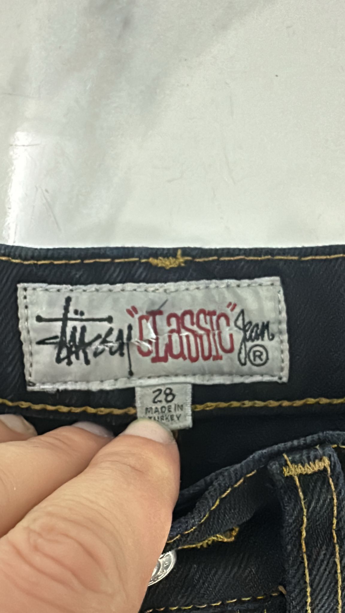 Stussy × Vintage Stüssy Classic Jean Size 28 Black Size US 28 / EU 44 - 4 Thumbnail