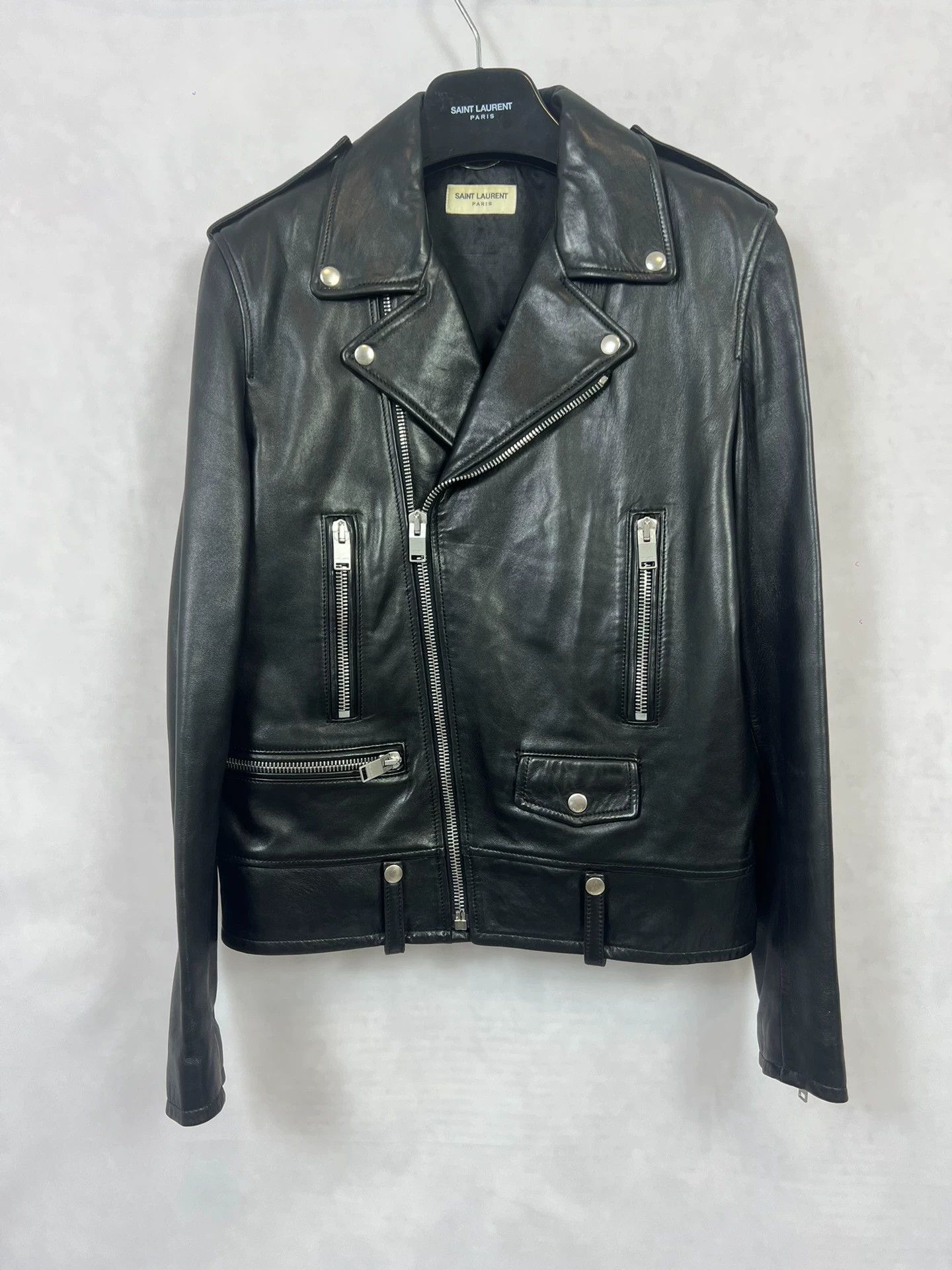 Saint Laurent Paris Saint Laurent 13FW L01 size50 OG Lambskin Silver Hardware Size US M / EU 48-50 / 2 - 1 Thumbnail