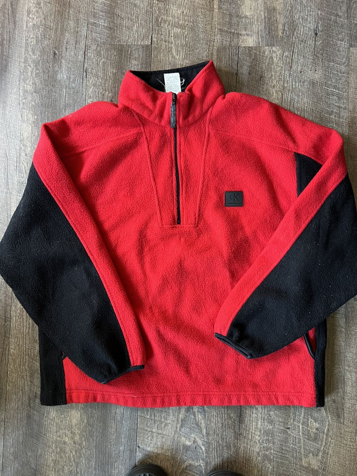 Calvin Klein Calvin Klein Jeans Half Zip Fleece Size US XL / EU 56 / 4 - 1 Thumbnail