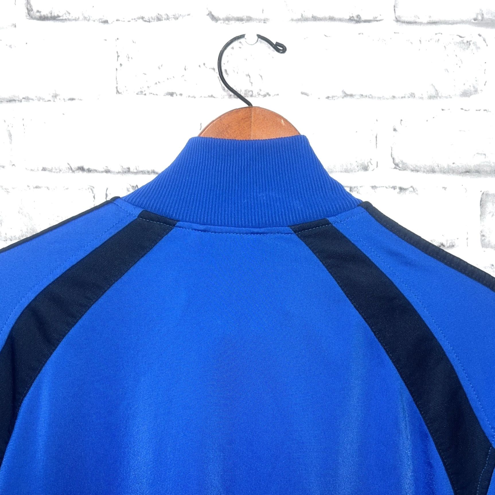 Adidas Adidas Jacket Mens M Full Zip Striped Track Blue Size US M / EU 48-50 / 2 - 5 Thumbnail