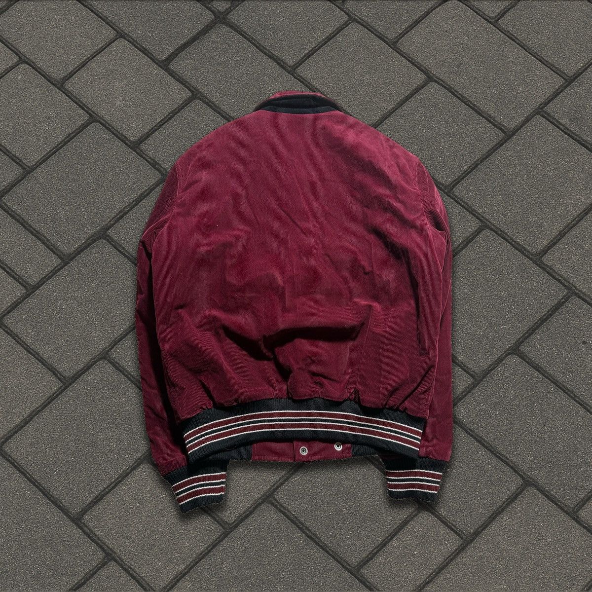 Saint Laurent Paris 2017 Saint Laurent Red Corduroy Collared Jacket Size US M / EU 48-50 / 2 - 3 Thumbnail