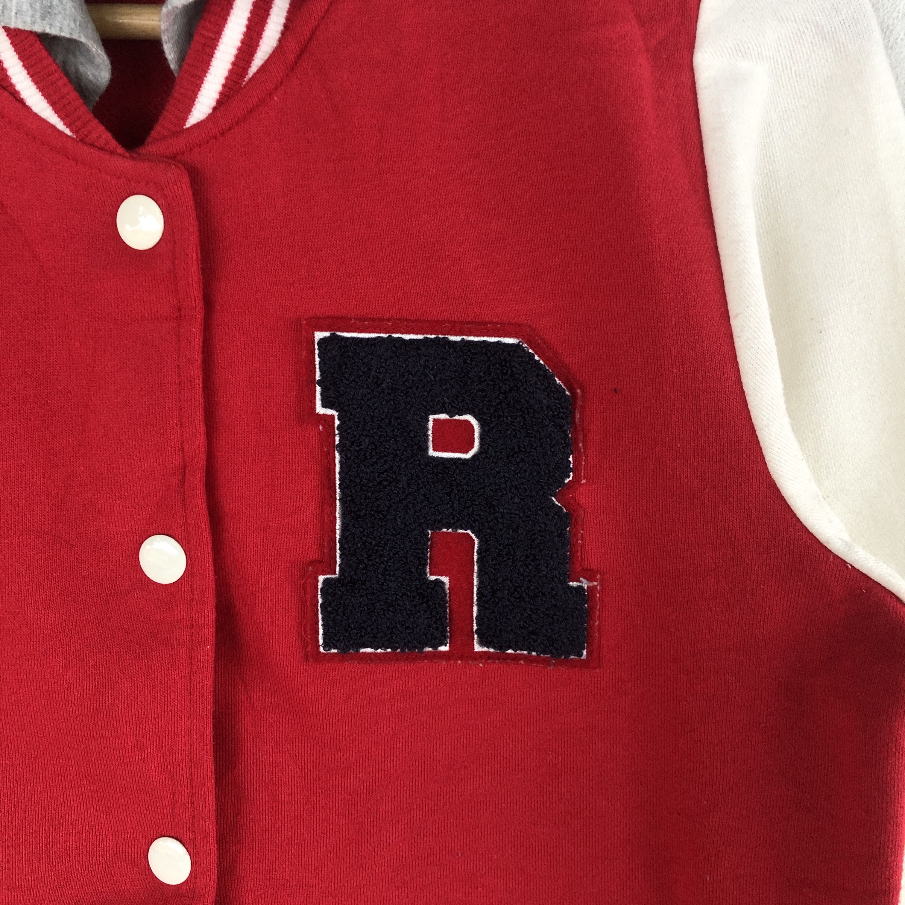 Japanese Brand × Vintage Vintage Japanese Letterman Varsity Sweater Hoodie Sweatshirt Size XS / US 0-2 / IT 36-38 - 6 Thumbnail