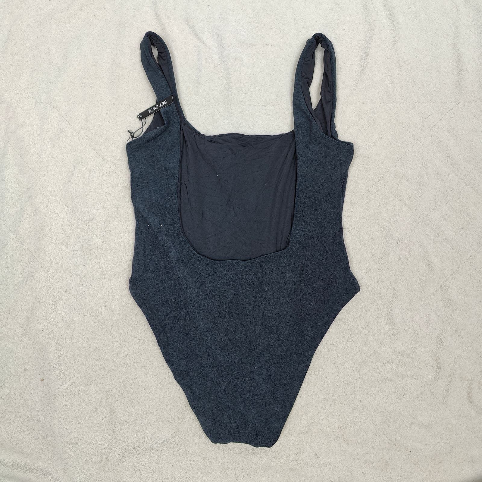Other Set Active Swim One Piece Swimsuit Womens Medium Black Size ONE SIZE - 5 Thumbnail