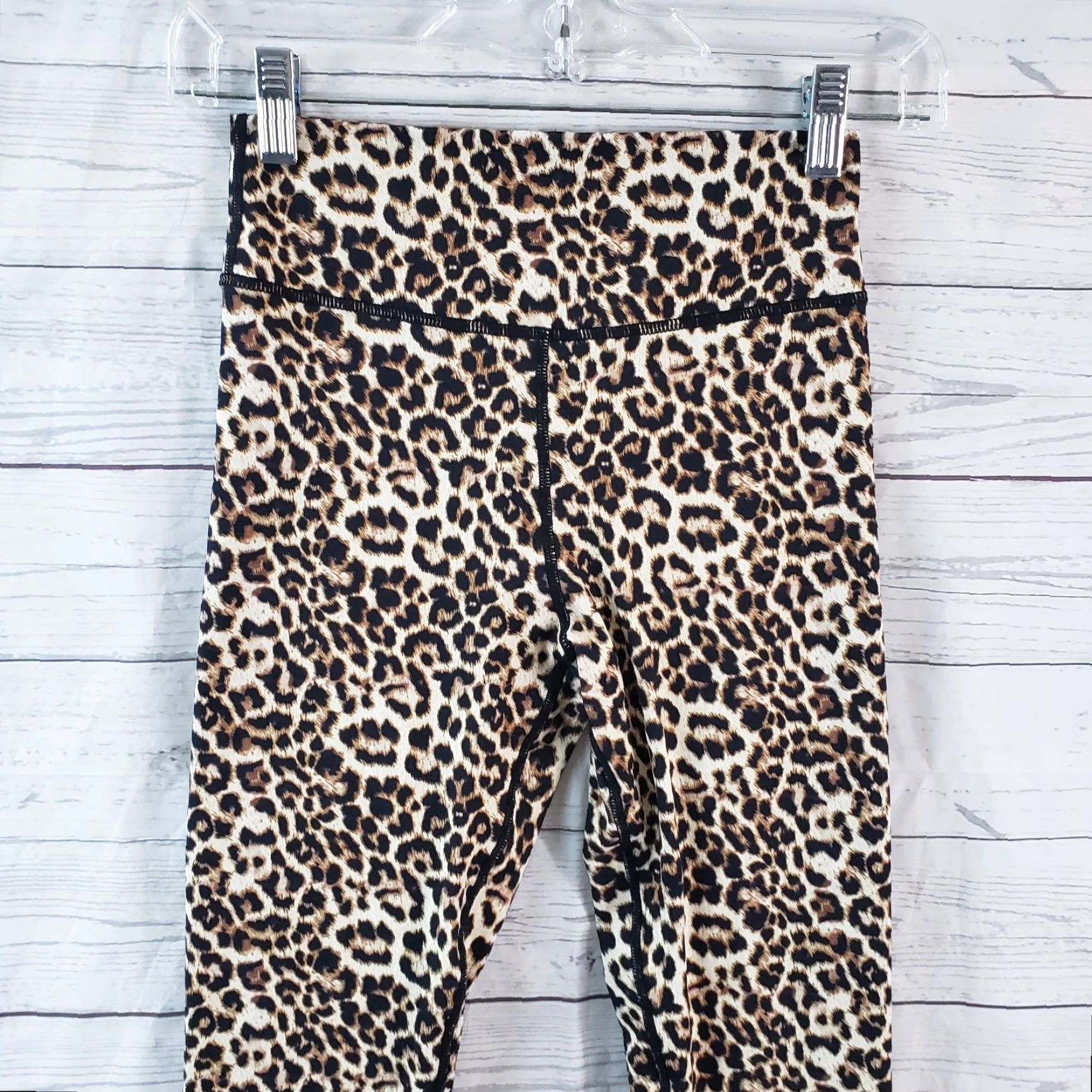 Vintage Zyia Womens Leggings Sz 4 Brown Animal Print Shirt? Size 27" / US 4 / IT 40 - 2 Thumbnail