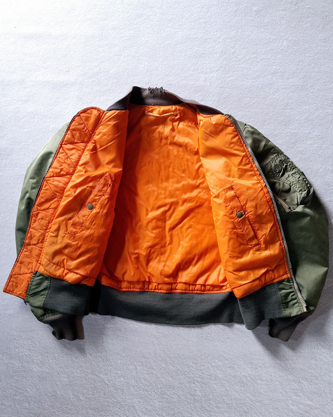 Other GREENBRIER INDUSTRIES MA-1 OLIVE GREEN BOMBER JACKET Size US L / EU 52-54 / 3 - 9 Thumbnail