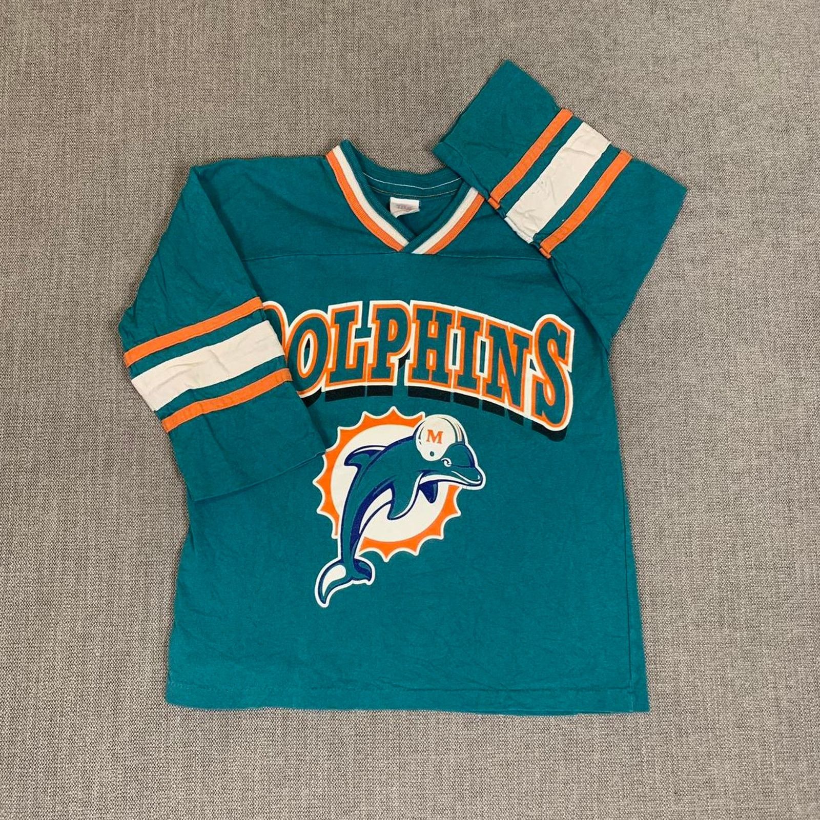 NFL Vintage 90s Miami Dolphins NFL jersey Size US XXS / EU 40 - 2 Thumbnail