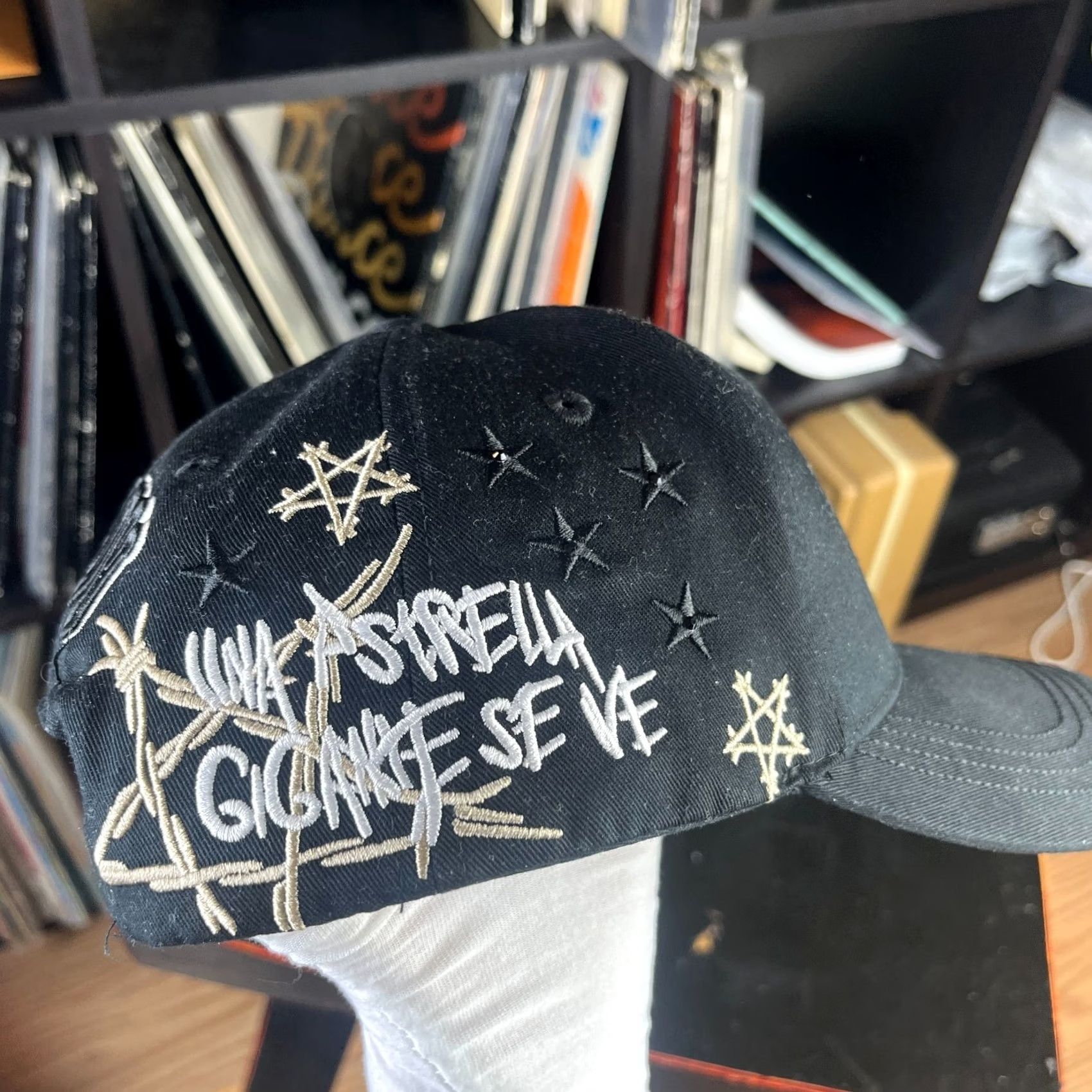 Vintage dandy hats Junior H Sad Boyz Snapback Hat Black OS Snapback Hat Boys Mens Size ONE SIZE - 5 Thumbnail