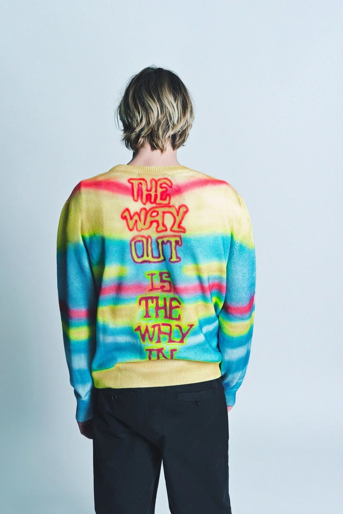 $2295 The Elder Statesman Graffiti Crewneck Sweater