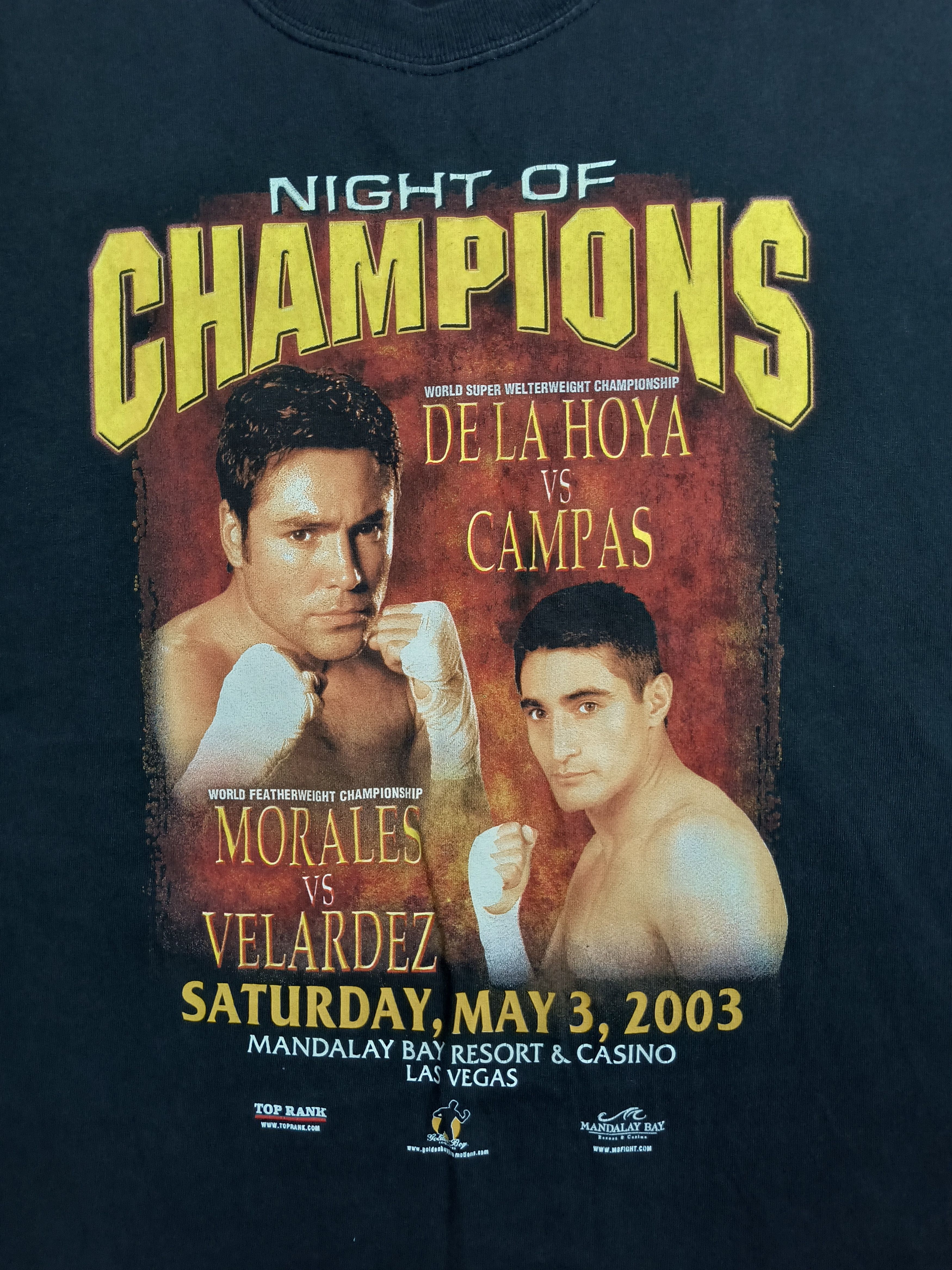 Vintage Vintage Y2K De la Hoya Terrible Morales 2003 tee Size US XXL / EU 58 / 5 - 1 Thumbnail