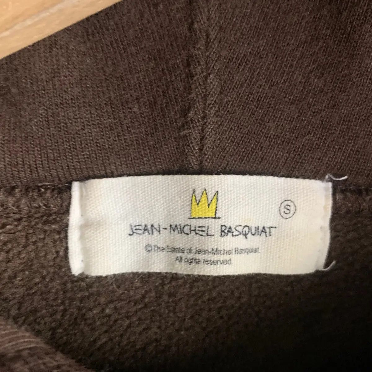 Vintage Vtg JEAN MICHEL BASQUIAT No Mundane Options Art Hoodie Size US S / EU 44-46 / 1 - 4 Thumbnail