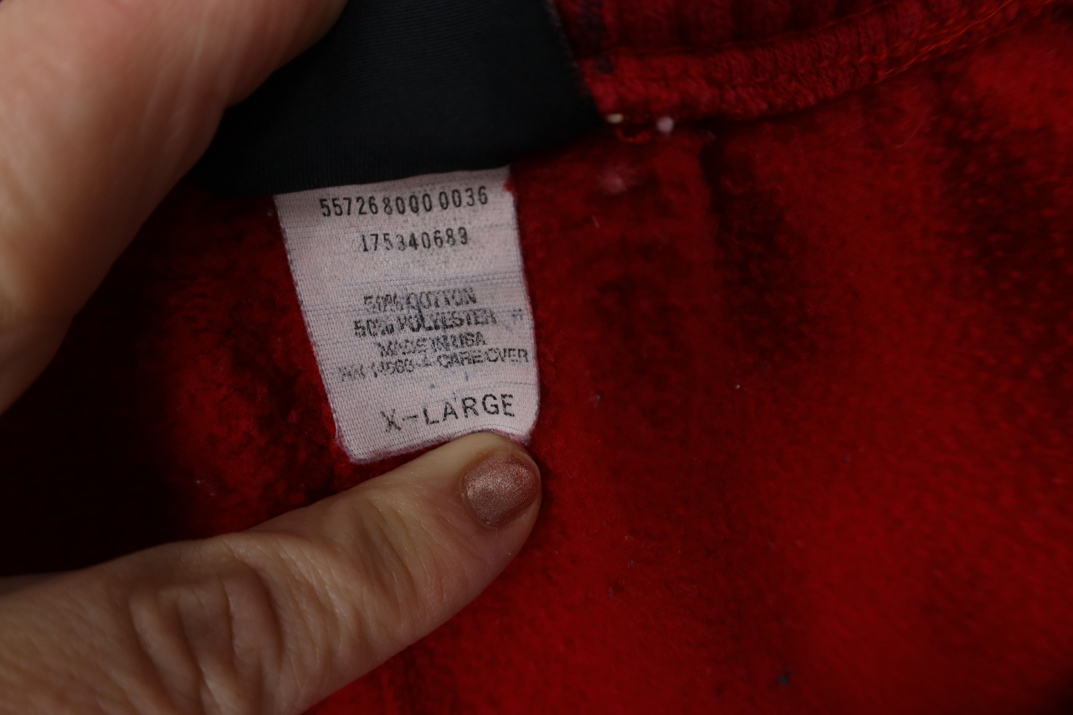 Vintage Vintage 90s Streetwear Sweatpants Joggers Pants Red USA Size 38" / US 16 / IT 52 - 8 Thumbnail