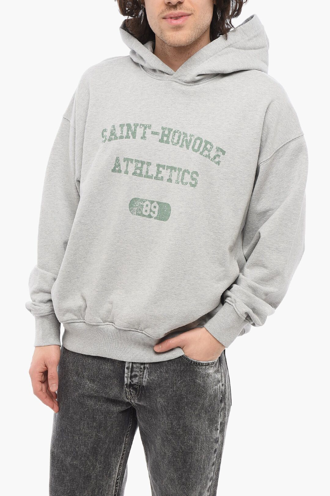 1989 STUDIO og1mm0725 Brushed Cotton Hoodie in Grey Size US XS / EU 42 / 0 - 1 Thumbnail