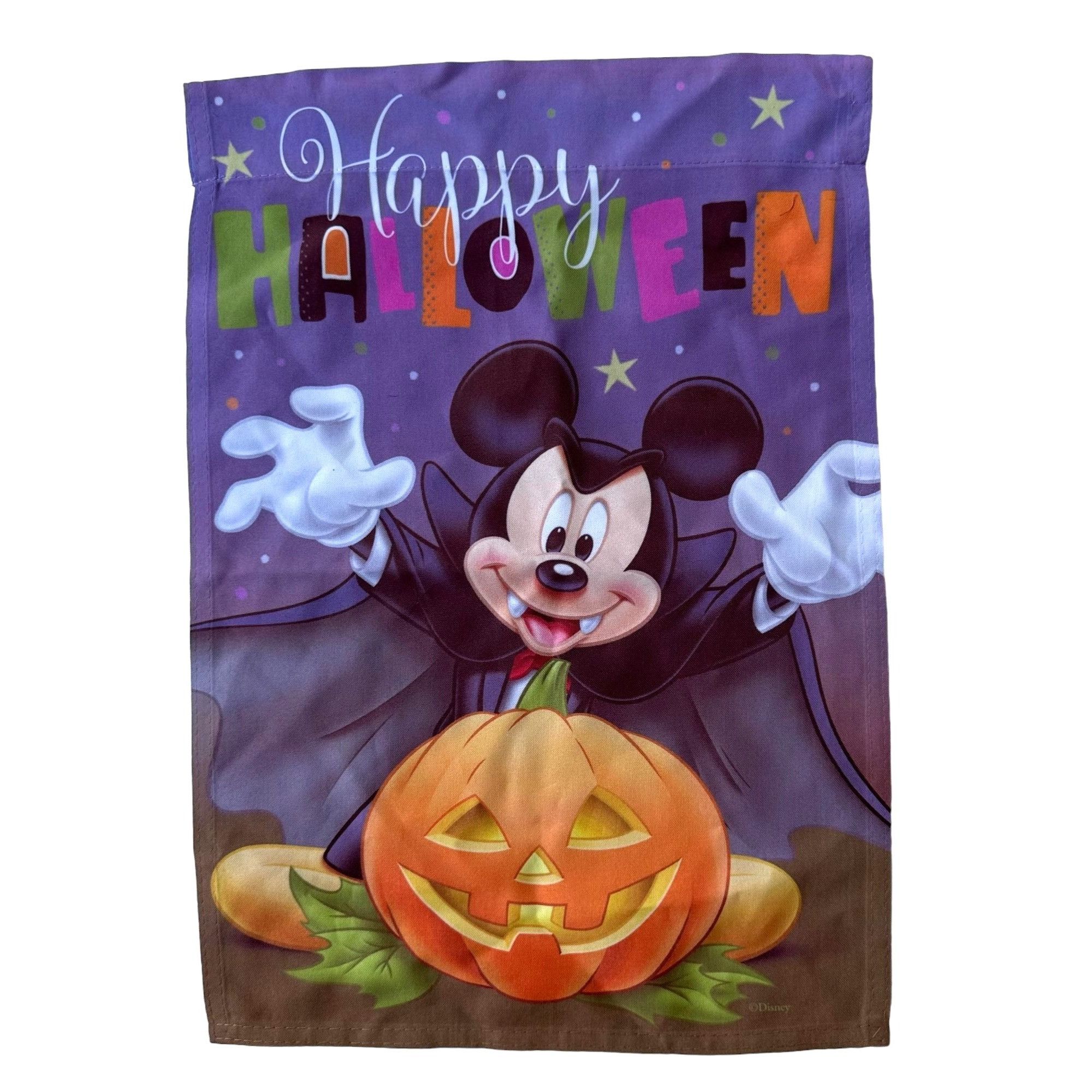 Disney Disney Mickey Mouse Dracula Halloween Garden Flag 17 inches Size ONE SIZE - 7 Thumbnail