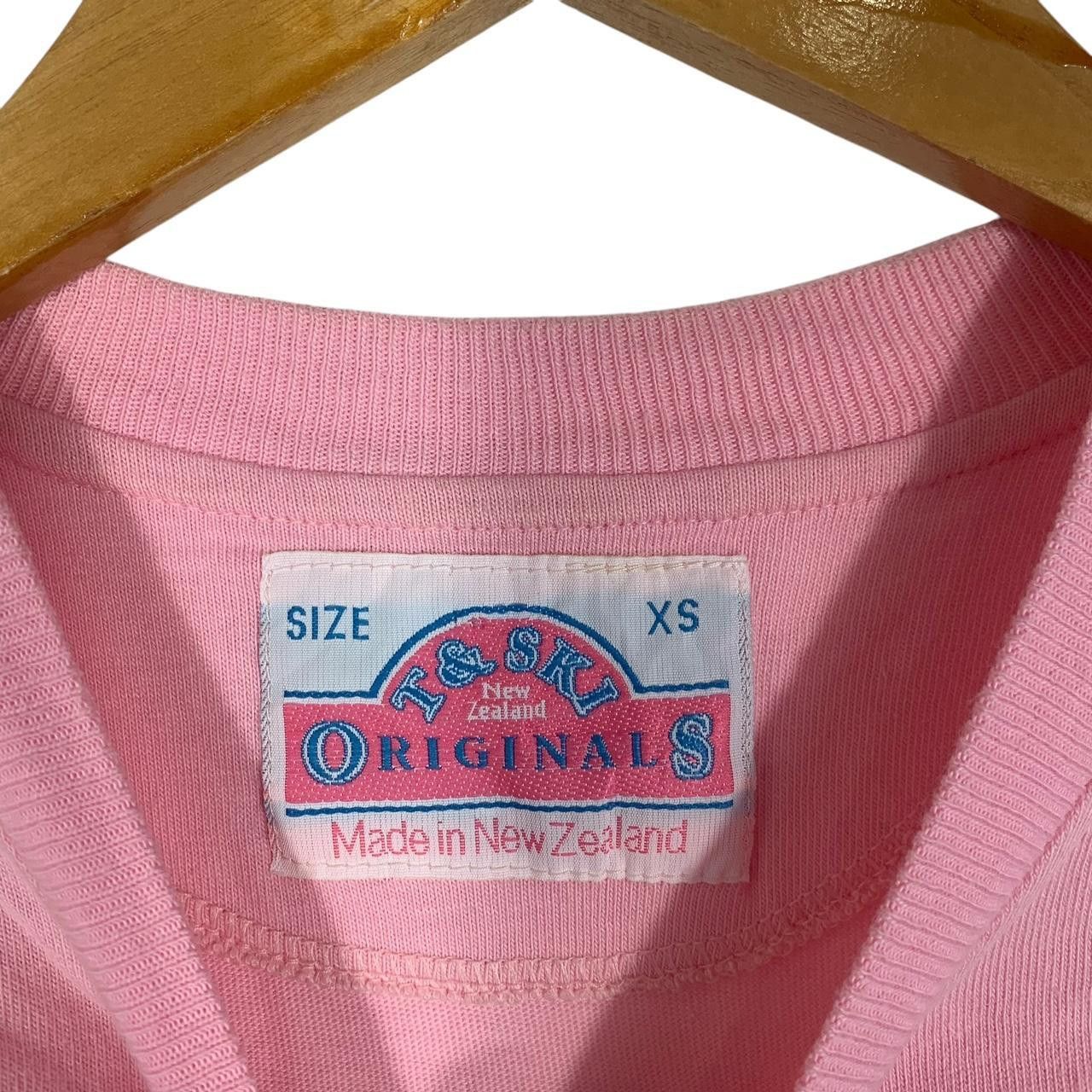 Vintage Vintage T & SKI NEW ZEALAND Activewear Pink Tee Shirt Top Size XS / US 0-2 / IT 36-38 - 4 Thumbnail