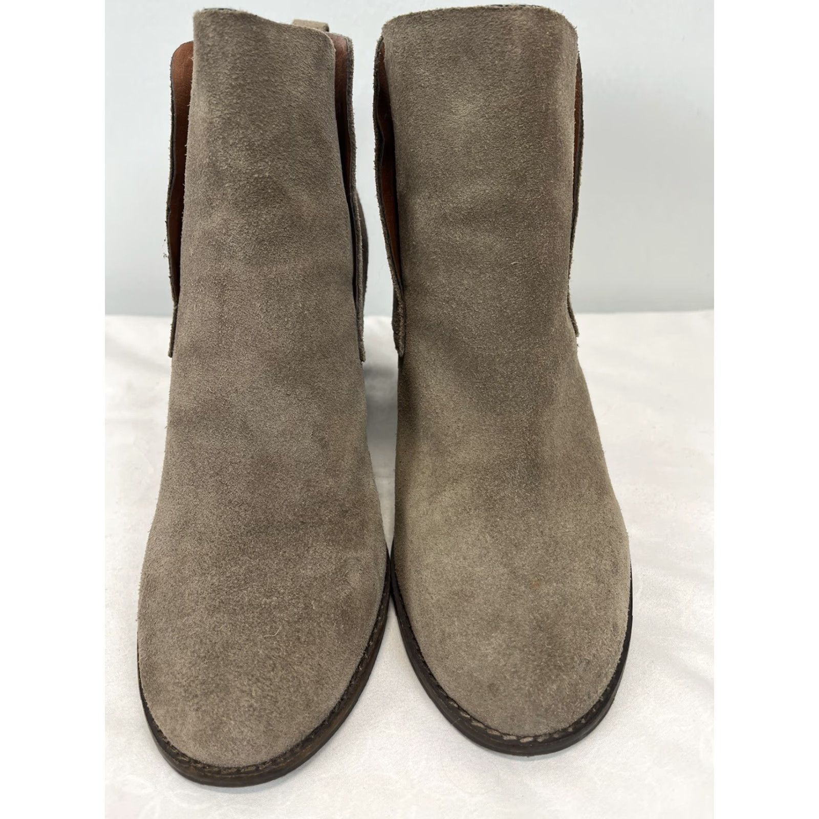 Lucky Brand Lucky Brand Tamer Wedge Boot Bootie Women Sz 10 Gray Suede Ankle Pull On Womens Size US 10 / IT 40 - 3 Thumbnail
