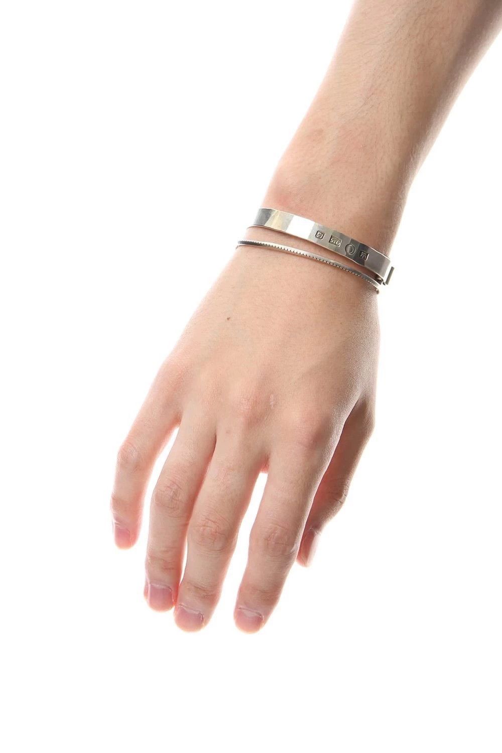 Werkstatt Munchen Werkstatt Munchen Flat Hammered S & L Logo Bracelet Size ONE SIZE - 7 Thumbnail