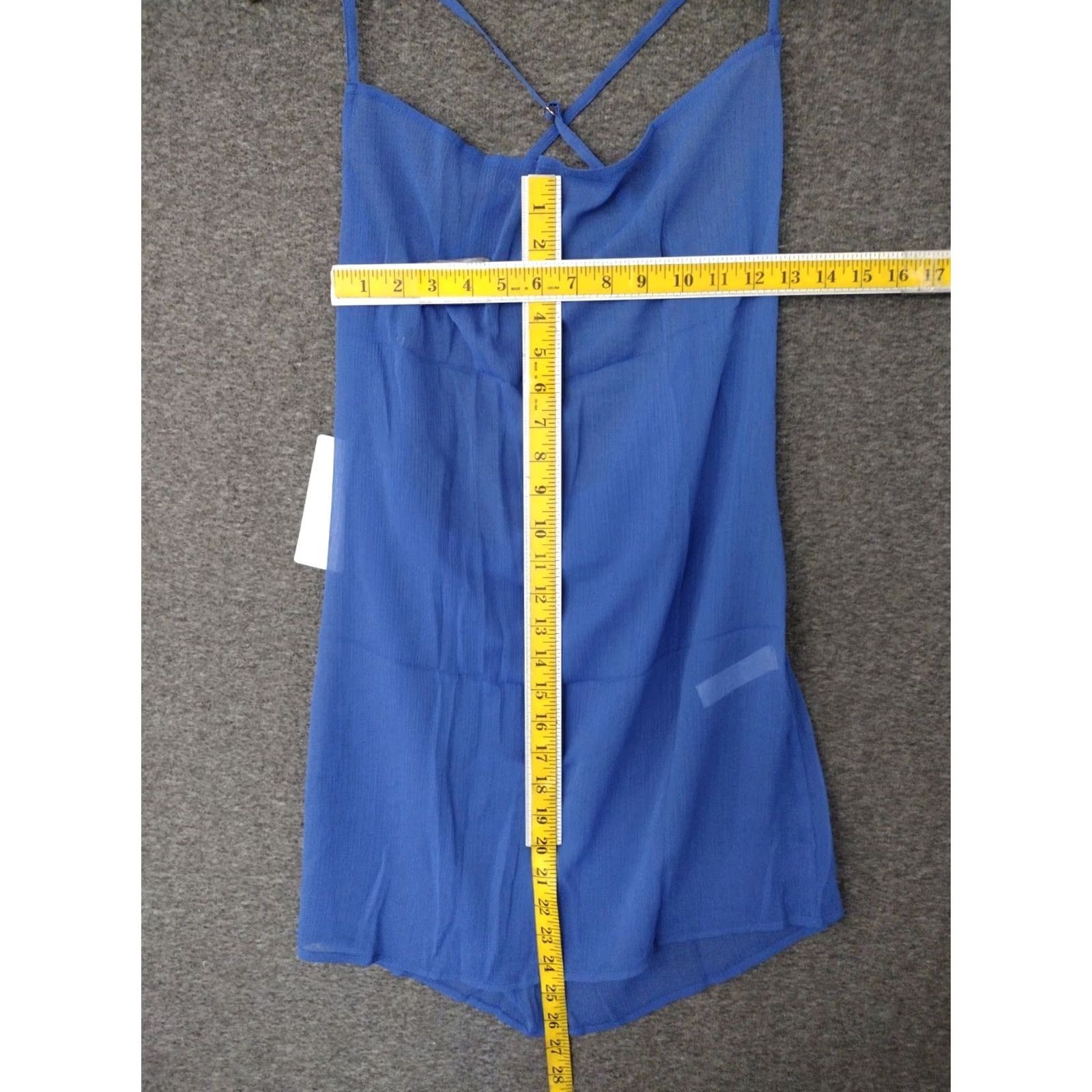 Swims Toluca Swim Women's Mini Cowl Neck Sheer Dress Blue M Sleeveless Kn... Size M / US 6-8 / IT 42-44 - 4 Thumbnail