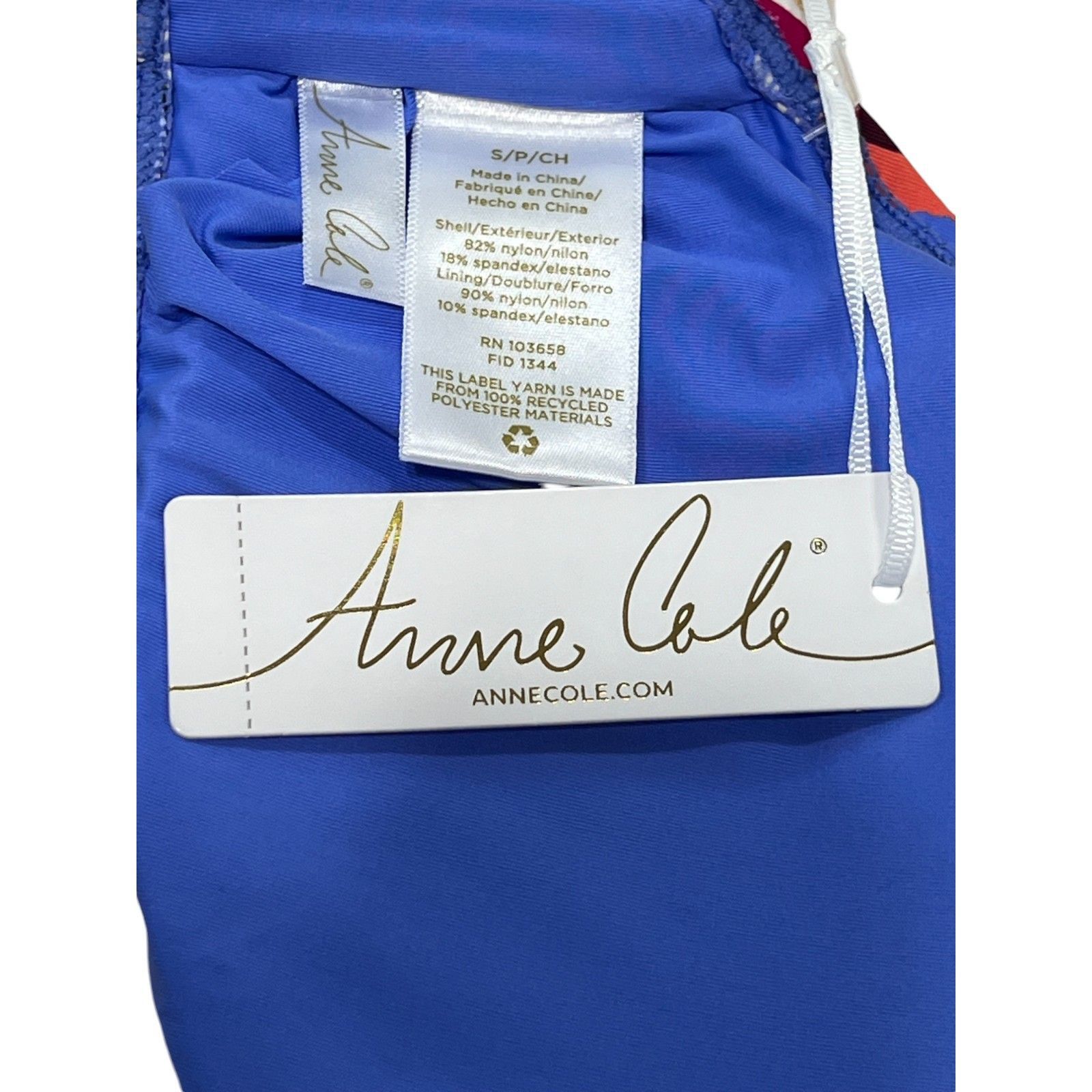 Other Anne Cole - Women's Easy Breezy Stripe Ring Strap Bandeau Sw Size ONE SIZE - 8 Thumbnail
