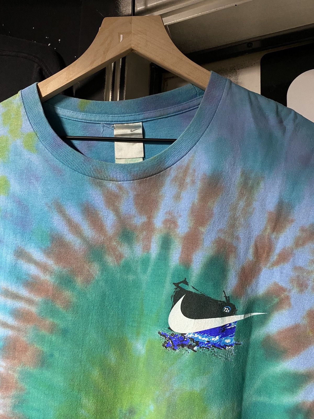 Nike × Vintage Vintage 00’ Nike Tiedye Tee Shirt XLarge Size US XL / EU 56 / 4 - 3 Thumbnail