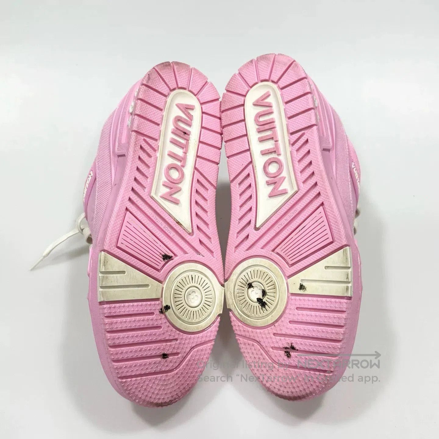 Louis Vuitton LV Trainer Pink Denim Sneakers. Size US 6.5 / IT 36.5 - 7 Thumbnail
