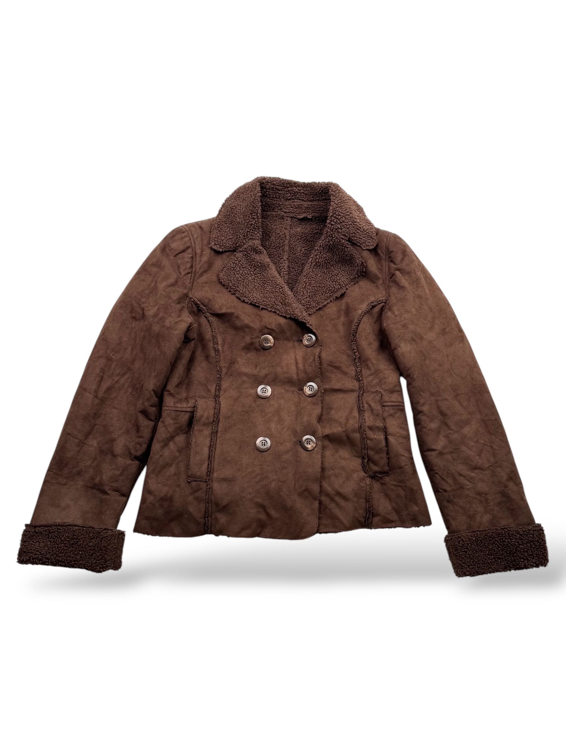 Japanese Brand Vintage Faux Sheepskin Cropped Jacket W75(V9) Size M / US 6-8 / IT 42-44 - 1 Thumbnail