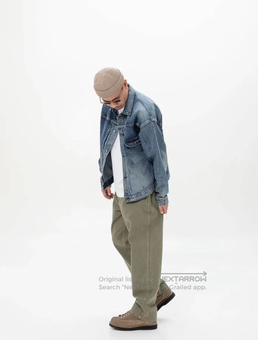 Wtaps 12.5oz Herringbone Distressed Cargo Pants. Size US 40 / EU 56 - 3 Thumbnail