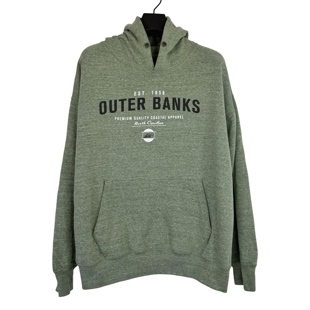 Other LONE ROCK CLOTHING Women Mute Green OUTER BANKS Hoodie XL Size XL / US 12-14 / IT 48-50 - 2 Thumbnail