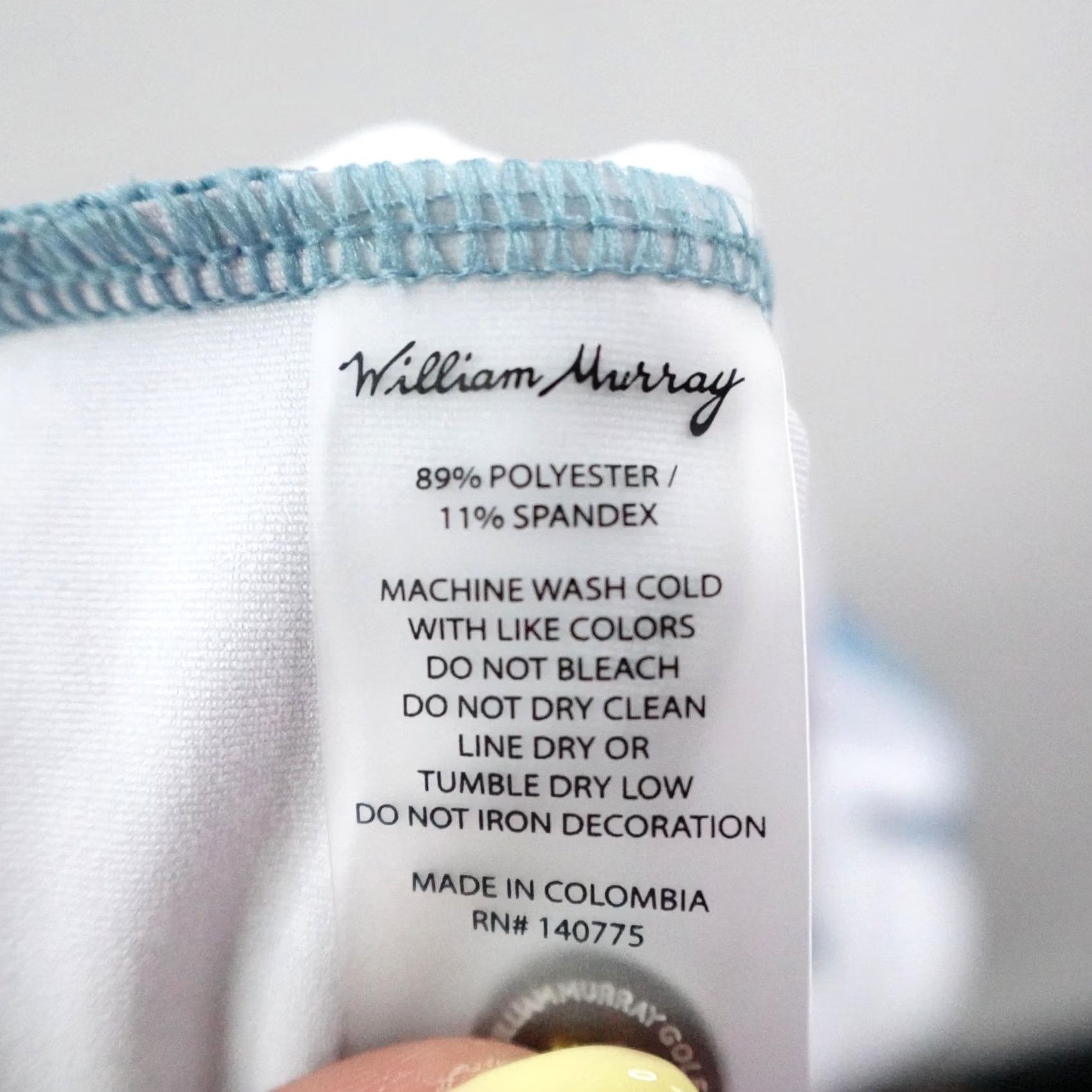 Vintage William Murray Polo Shirt Mens Medium Blue Garnish Pattern Golf Flex Performance Size US M / EU 48-50 / 2 - 4 Thumbnail