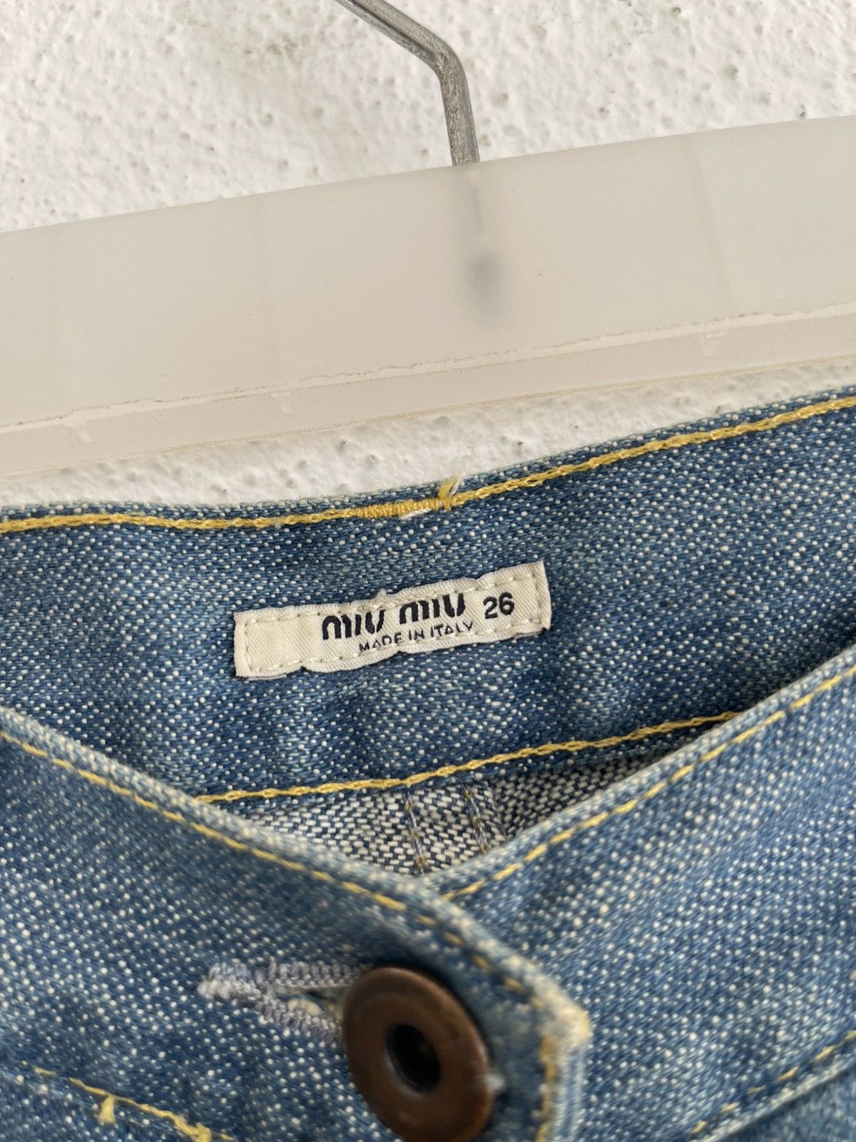 Miu Miu Miu Miu Broken Twill Bootcut Flare Jeans Size 28" / US 6 / IT 42 - 9 Thumbnail