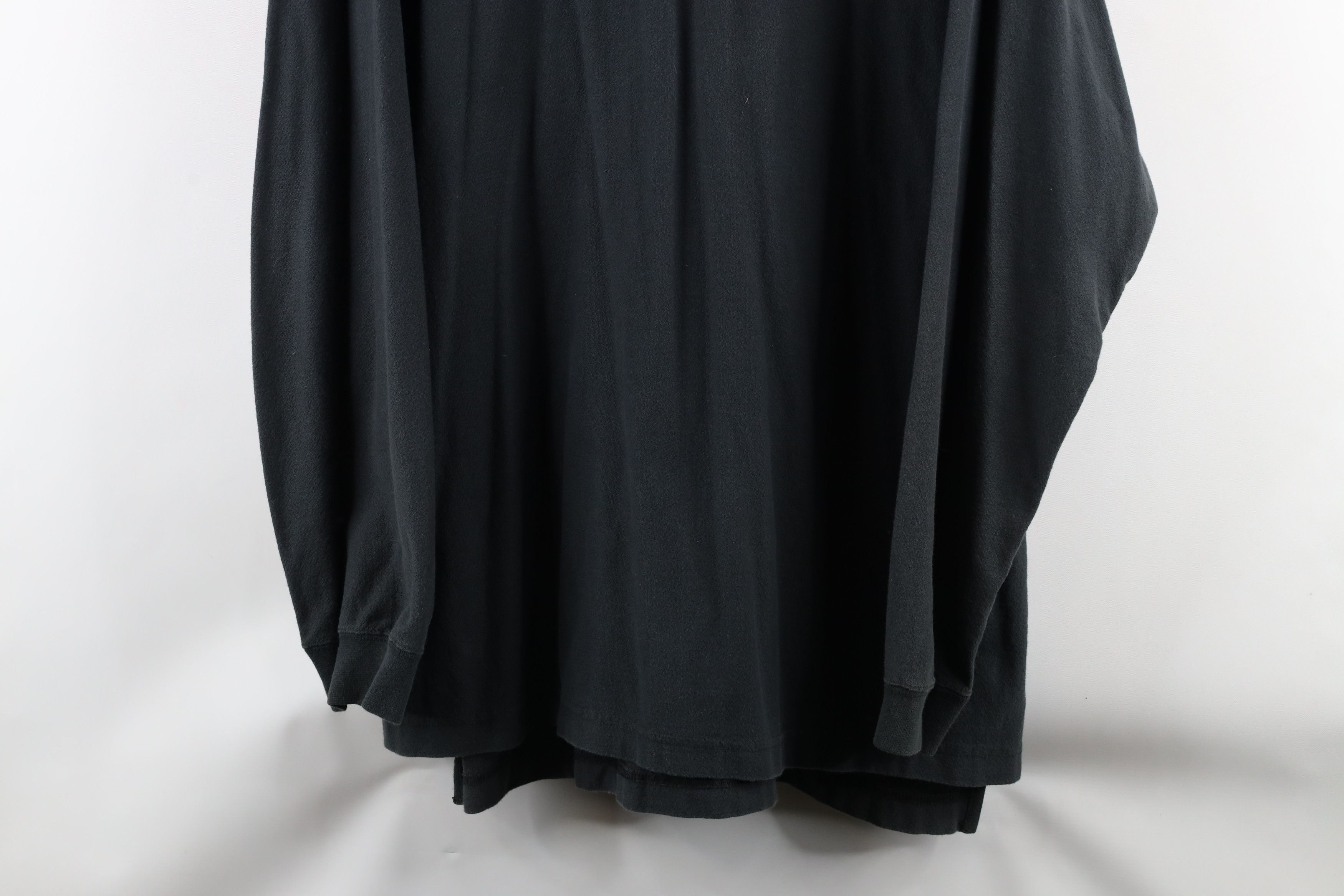 Vintage Vintage 90s Streetwear Collared Long Sleeve Rugby Polo Black Size US XL / EU 56 / 4 - 3 Thumbnail