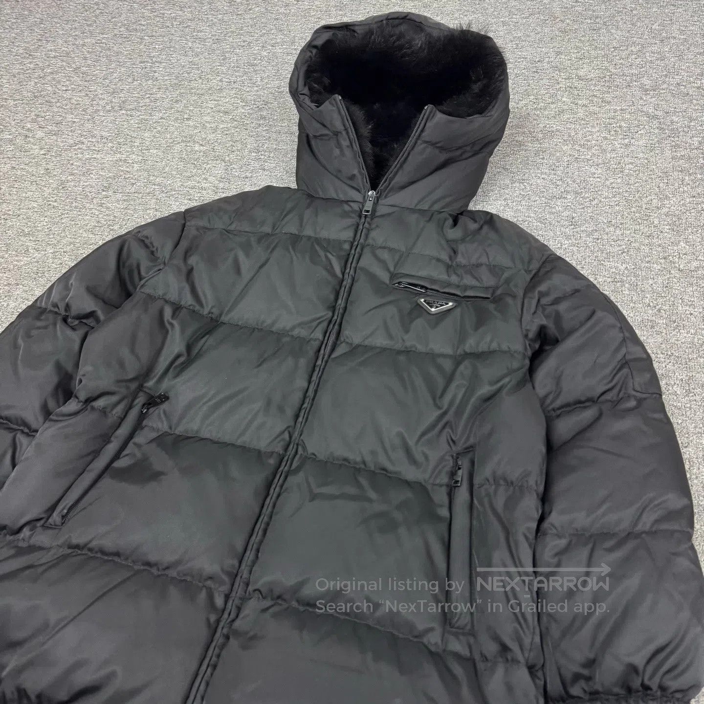 Prada Prada size 38 Delta-shaped logo hooded down jacket| Size US M / EU 48-50 / 2 - 3 Thumbnail