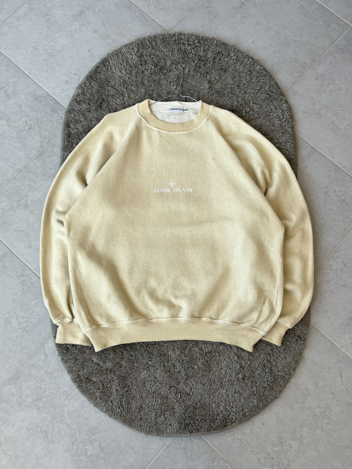 STONE ISLAND Vintage Sweater Central Logo MADE IN ITALY