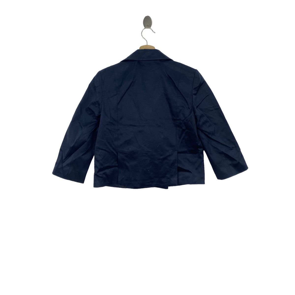 Max Mara MAX MARA Navy Plain Short Blazer Coat Size S / US 4 / IT 40 - 2 Thumbnail