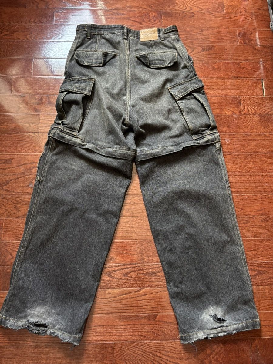 Balenciaga Balenciaga Japanese Denim Cargo Pants Size US 32 / EU 48 - 2 Thumbnail