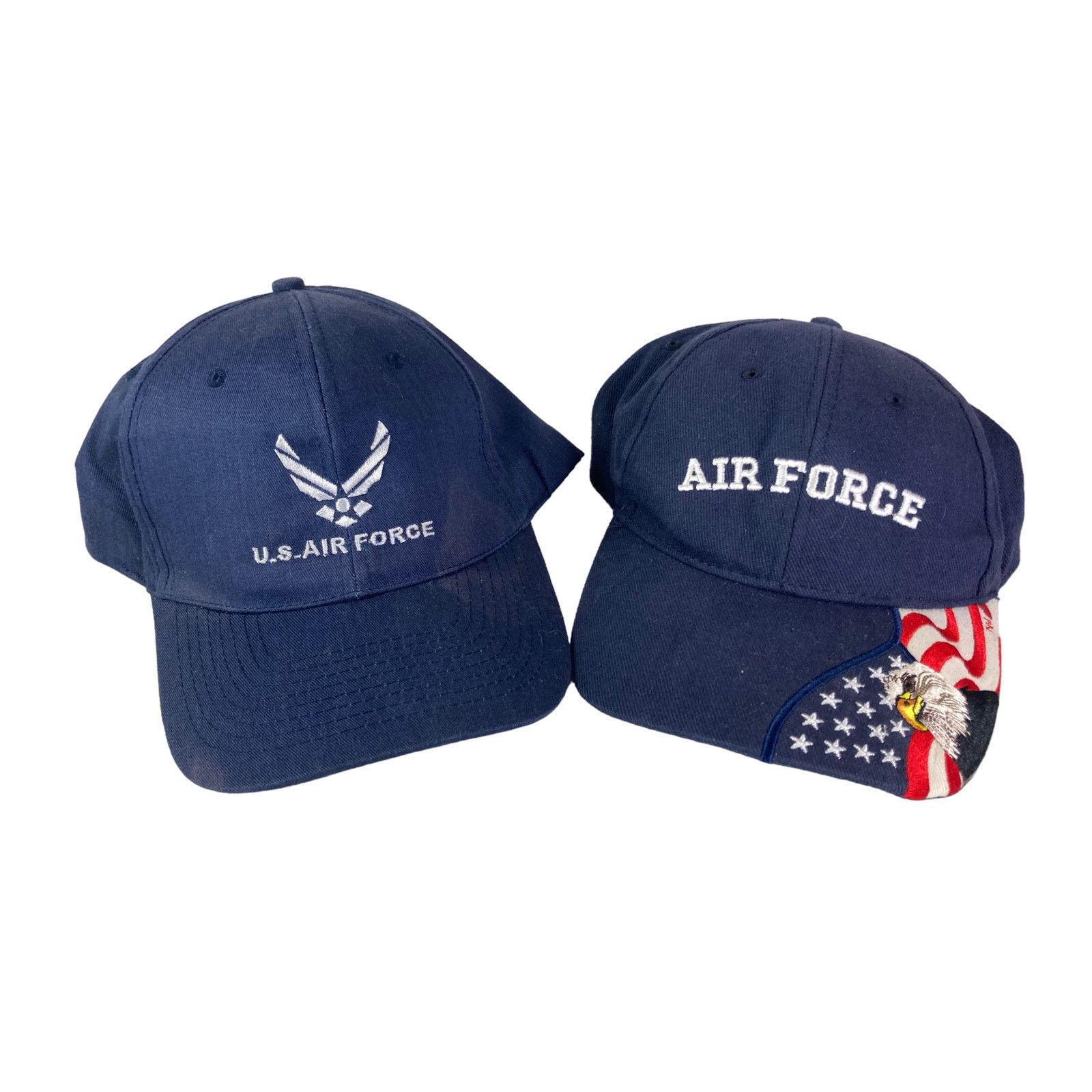 Other US Air Force USAF Baseball Military Hat Lot of 2 Hats Cap Size ONE SIZE - 1 Thumbnail