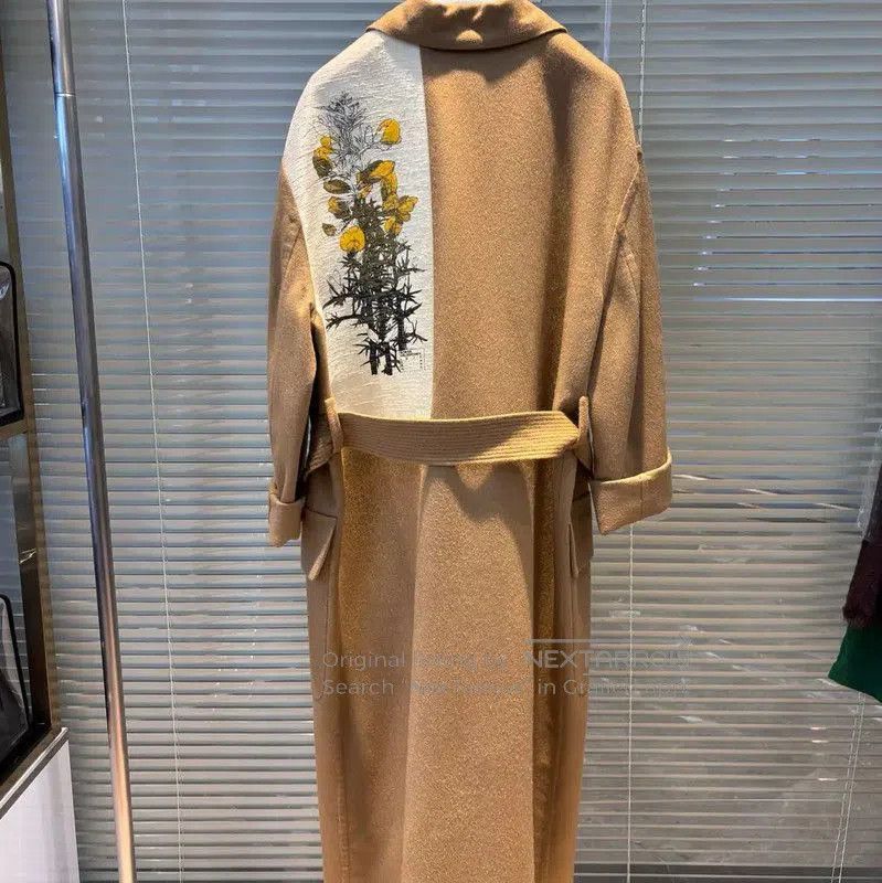 Loewe Loewe Spring Autumn Khaki Wool Long Coat . Size S / US 4 / IT 40 - 2 Thumbnail