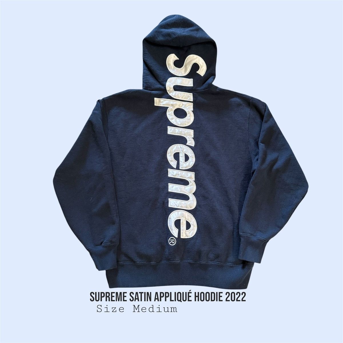 Supreme Supreme - Satin Appliqué Hoodie | Grailed