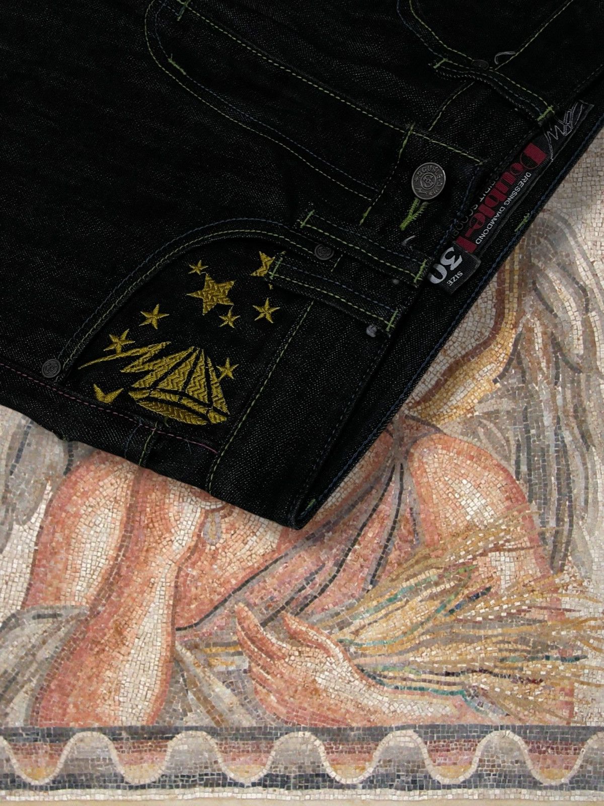 Beauty Beast Vintage Og Japan Designer Streetweae Double D Splash Denim Size US 28 / EU 44 - 9 Thumbnail