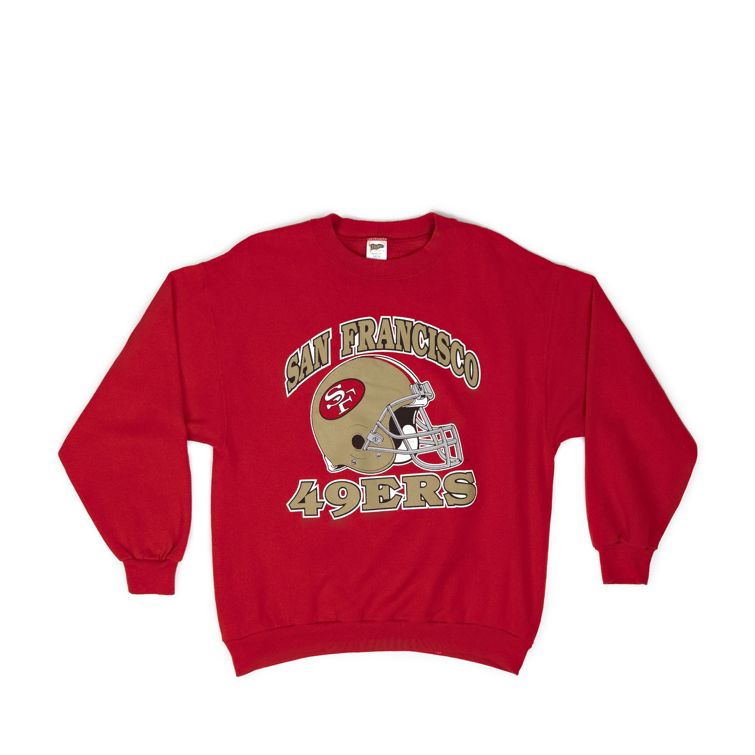 image of Nfl x San Francisco 49Ers Vintage 1980's San Fransisco 49Ers Crewneck in Red, Men's (Size Large)