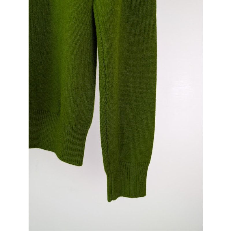 Bottega Veneta o1rshd1 Classic Cashmere Sweater in Olive Green Size US M / EU 48-50 / 2 - 14 Thumbnail