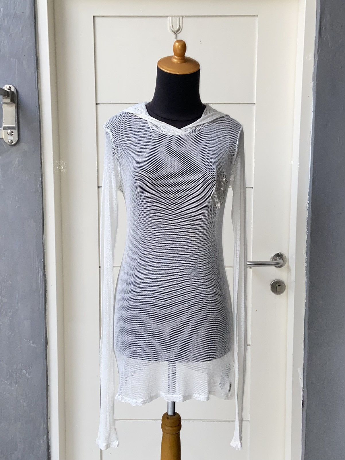 Diesel DIESEL White Mesh T-shirt Size US XS / EU 42 / 0 - 4 Thumbnail