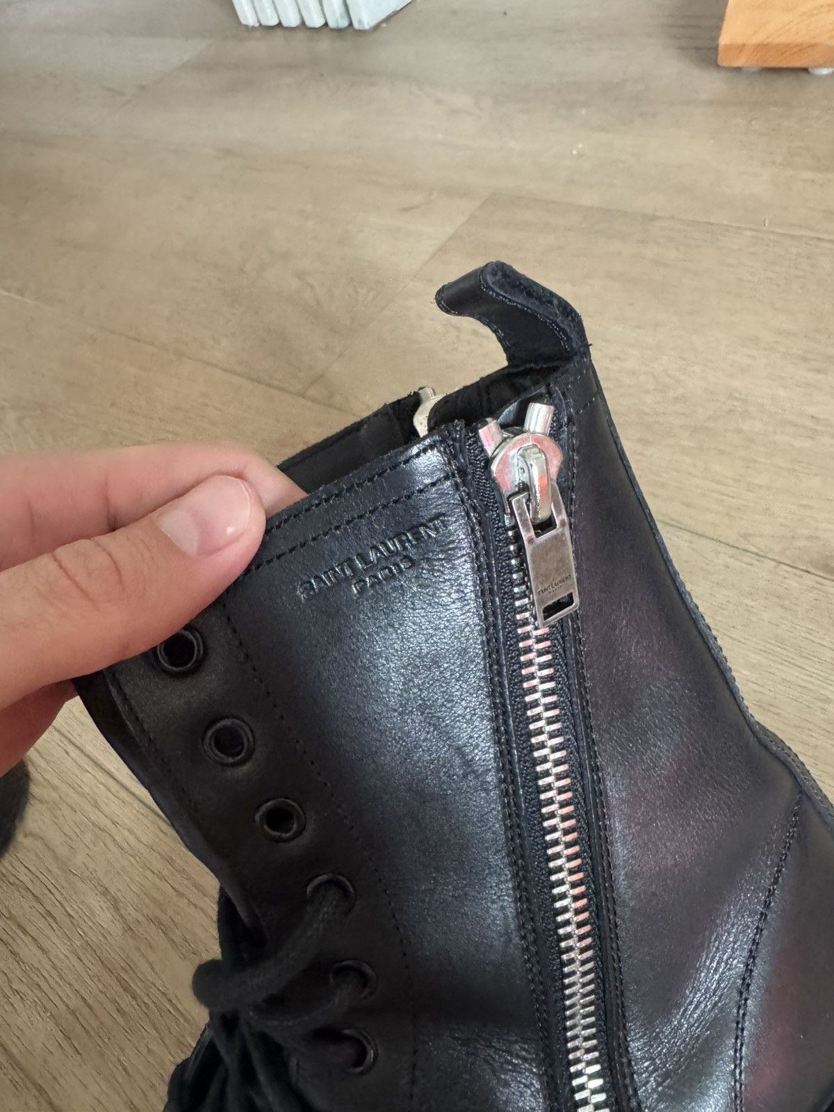 Saint Laurent Paris FW15 Double Zip Rangers Boots Size US 10 / EU 43 - 5 Thumbnail